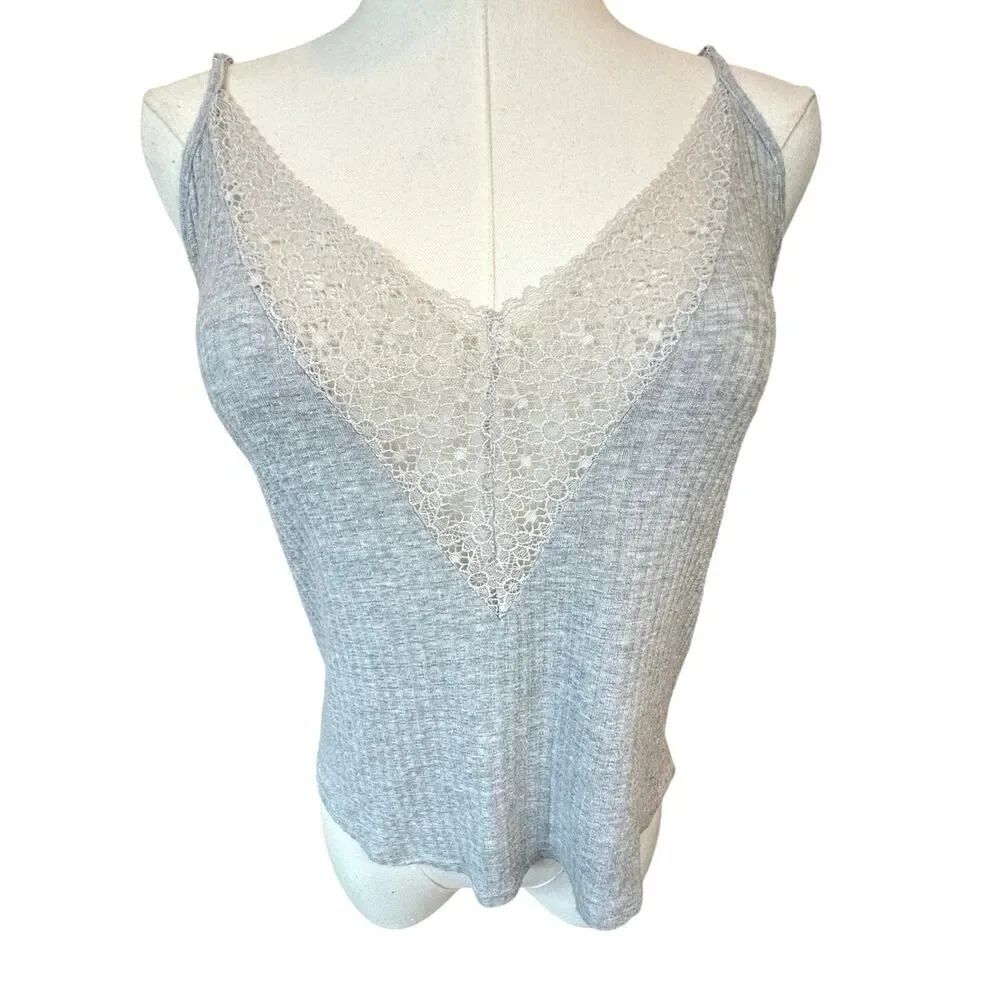 Victoria’s Secret Y2K Lace Trim Soft Babydoll Adjustable Camisole Tank Top XS